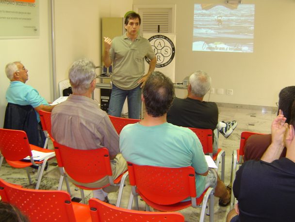Fernando Miranda iniciando sua palestra