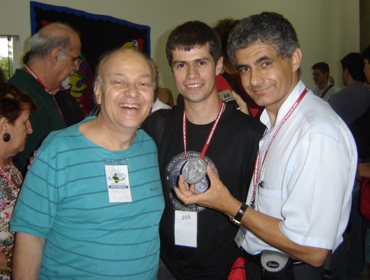 Sócio correspondente da A.M.S.R. Tato Fischer, Fabian Rodrigues e Padre Riomar