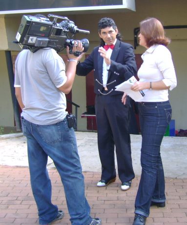 M�gico New sendo entrevistado