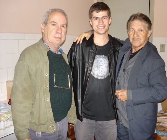 S�cran, Fabian Rodrigues e Sandro durante o coffee break