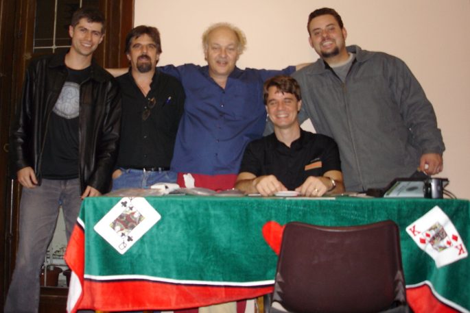 S�cran, Fabian Rodrigues e Sandro durante o coffee break
