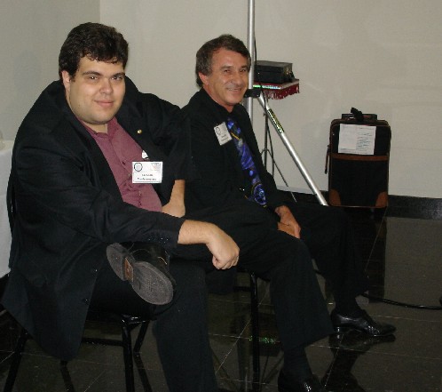 Os conferencistas Torselli e Geraldin