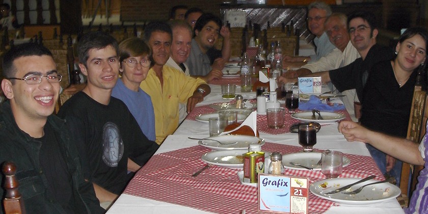 Encerrando o evento, jantar de confraterniza��o no restaurante Fog�o Mineiro
