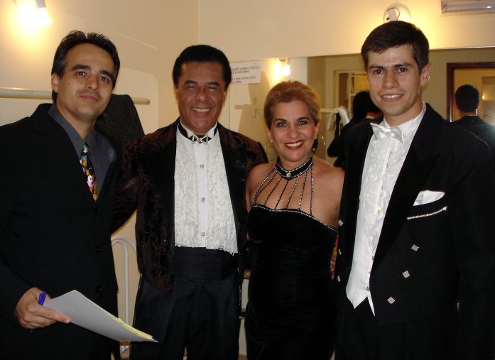 Mestre de Cerim�nia Dr. Fabio Bozelli, Rokan, Ranny e Fabian Rodrigues no camarim