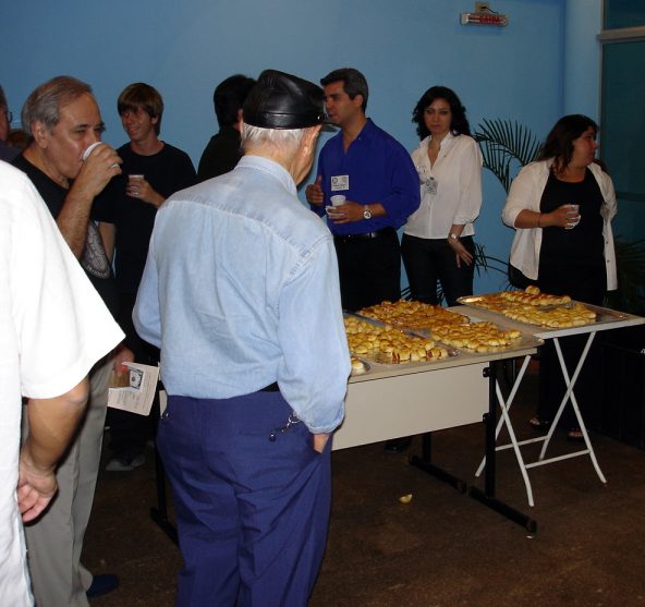 Terminada a primeira confer�ncia, intervalo para o Coffee Break