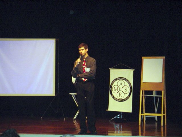 Fabian Rodrigues abrindo o 2o. F�rum Permanente