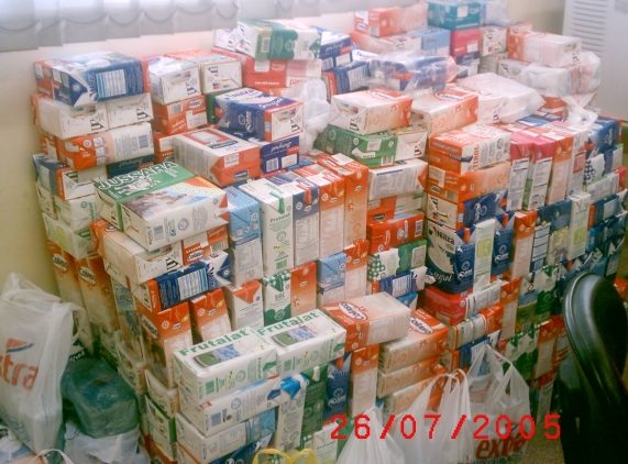 ...e doados ao Fundo Social de Solidariedade