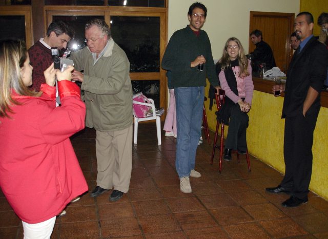 Momentos do churrasco de confraterniza��o
